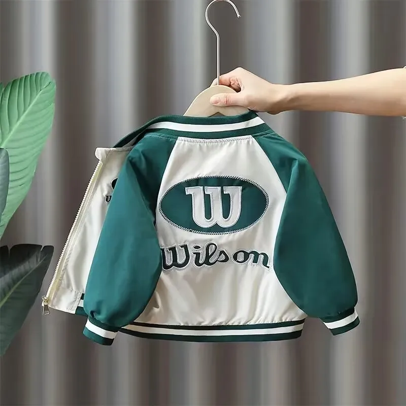 Spring and Autumn Boys' Jacket New Children's Thin Baseball uniform Fashion Boys' Baby Casual Jacket 2-7Y
Spring and Autumn Boys' Jacket New Children's Thin Baseball uniform Fashion Boys' Baby Casual Jacket 2-7Y