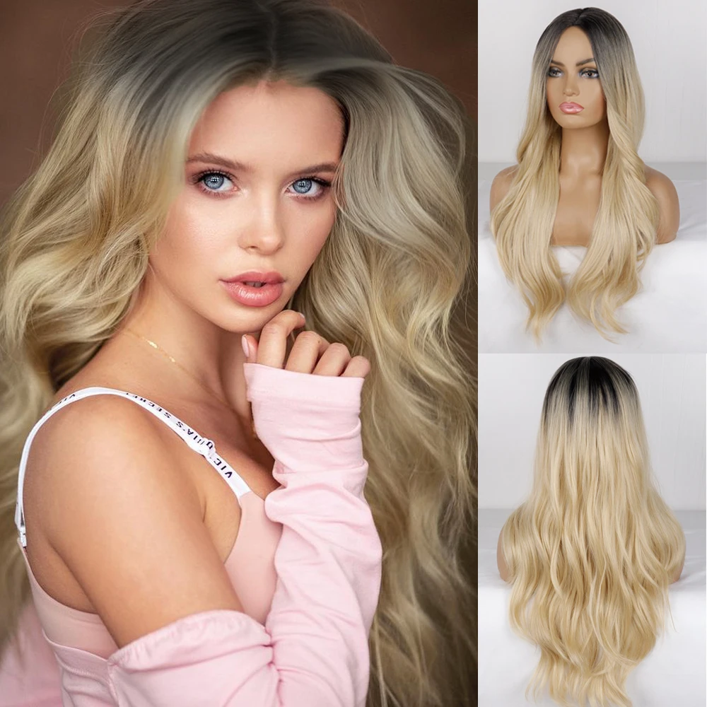 Gold Black Gradient Long Wave No Bangs Women Natural Fiber Wig Brown Gold Blue Cost-effective Everyday Wear
Gold Black Gradient Long Wave No Bangs Women Natural Fiber Wig Brown Gold Blue Cost-effective Everyday Wear