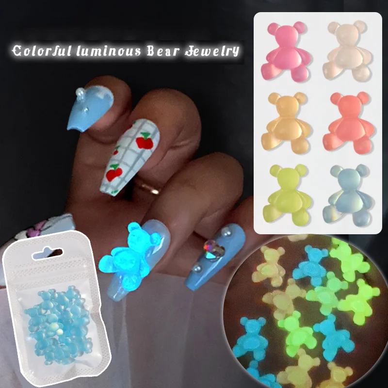 3D Luminous Bear Nail Art Crystal Gems DIY Decoration Nail Jewelry Nail Rhinestone Beauty 8PCS Candy Color bear Manicure decor
3D Luminous Bear Nail Art Crystal Gems DIY Decoration Nail Jewelry Nail Rhinestone Beauty 8PCS Candy Color bear Manicure decor