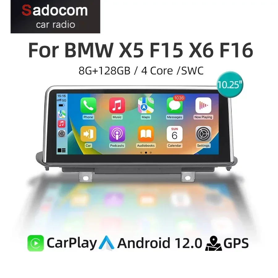 Автомобильный мультимедийный плеер GPS навигация 4G WiFi Android 12 CarPlay автомобильное радио для BMW X5 F15 X6 F16 2014-2017 2018 система NBT EVO
Автомобильный мультимедийный плеер GPS навигация 4G WiFi Android 12 CarPlay автомобильное радио для BMW X5 F15 X6 F16 2014-2017 2018 система NBT EVO