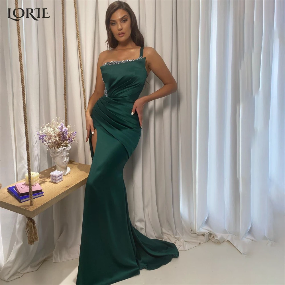 Роскошные зеленые вечерние платья-русалки LORIE, блестящее плиссированное платье на одно плечо с высоким разрезом сбоку, облегающее вечернее ...
Роскошные зеленые вечерние платья-русалки LORIE, блестящее плиссированное платье на одно плечо с высоким разрезом сбоку, облегающее вечернее ...
