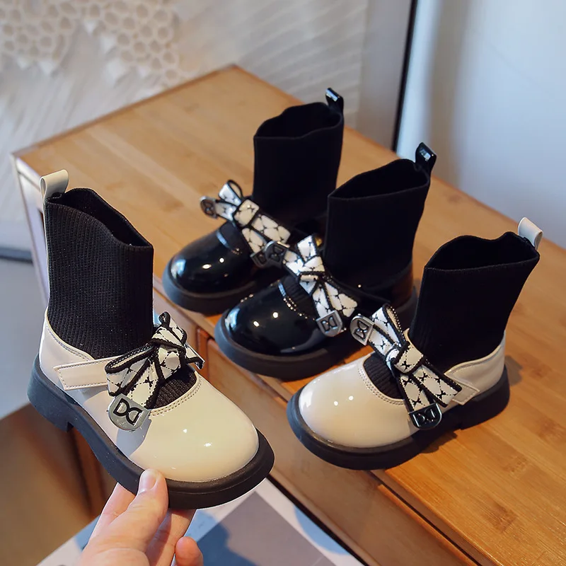Kids Quality Children Autumn Anti-slip Shoes Socks High Pu Girls Boots Leather Boots Casual Fashion
Kids Quality Children Autumn Anti-slip Shoes Socks High Pu Girls Boots Leather Boots Casual Fashion