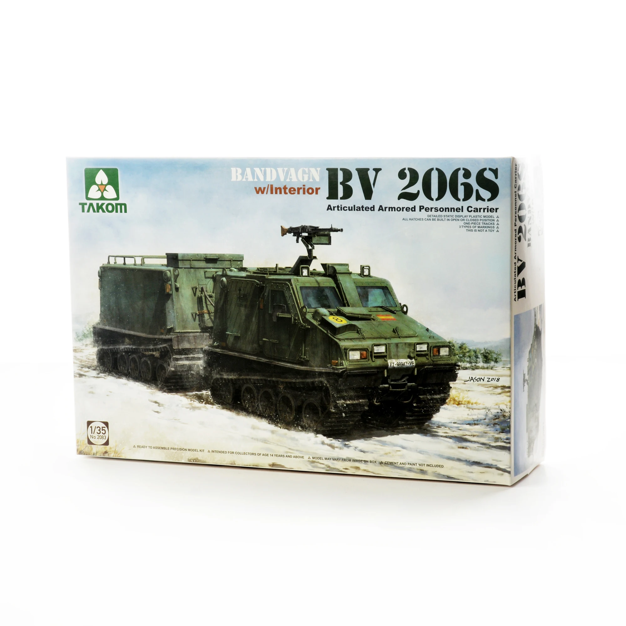 

TAKOM TAK2083 1/35 Bandvagn BV 206S шарнирный бронированный грузовик с внутренним пластиковым модельным комплектом