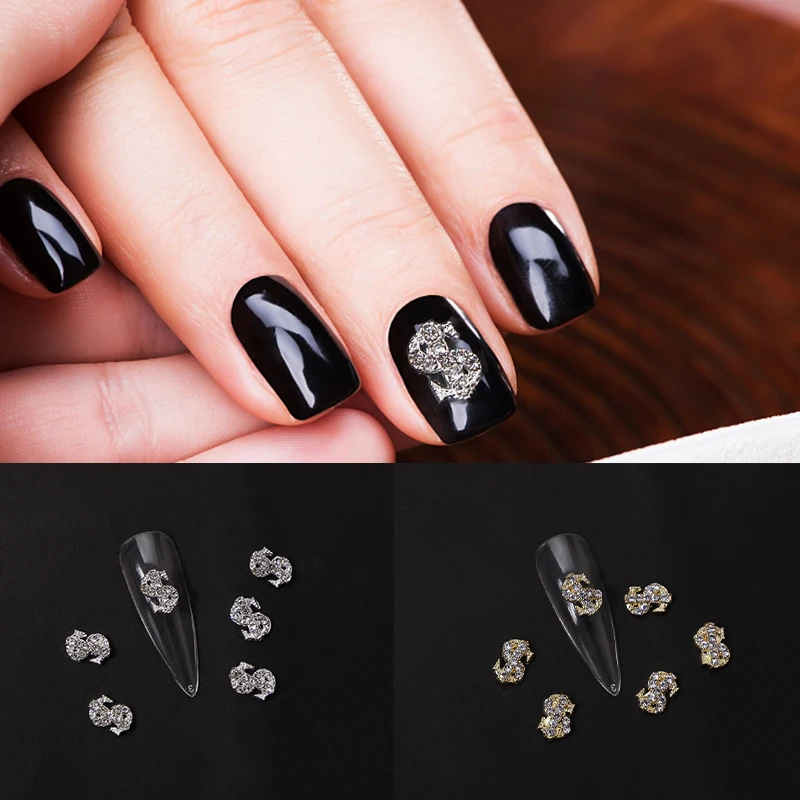 10Pcs Metal Dollar Symbol Nail Art Jewelry 3D Light Luxury Flash Diamond Nail Art Decoration Coin Symbol Diy Rhinestone Manicure
10Pcs Metal Dollar Symbol Nail Art Jewelry 3D Light Luxury Flash Diamond Nail Art Decoration Coin Symbol Diy Rhinestone Manicure