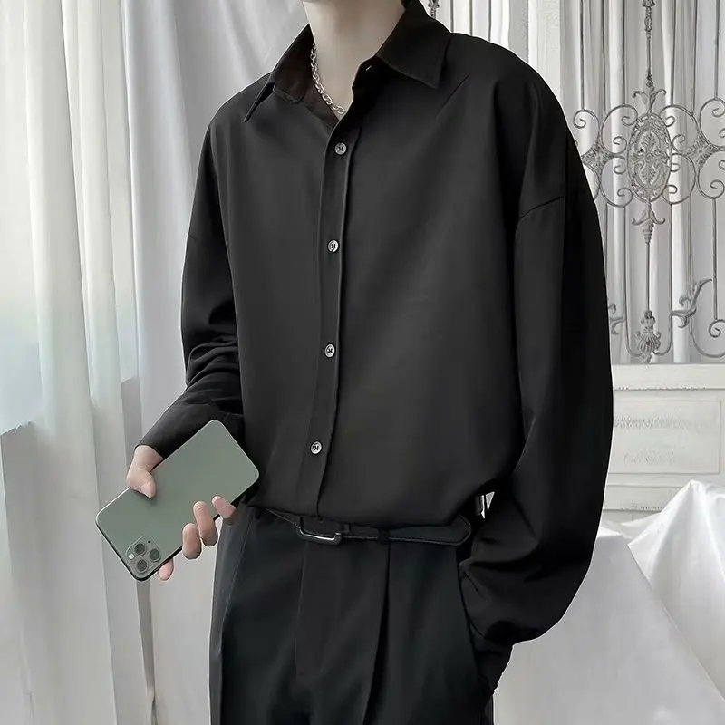Fashion Sexy Mens Shirts Harajuku Korean Temperament Vintage White Mens Shirts Top Quality Classic Loose Casual Long Sleeve Tops
Fashion Sexy Mens Shirts Harajuku Korean Temperament Vintage White Mens Shirts Top Quality Classic Loose Casual Long Sleeve Tops