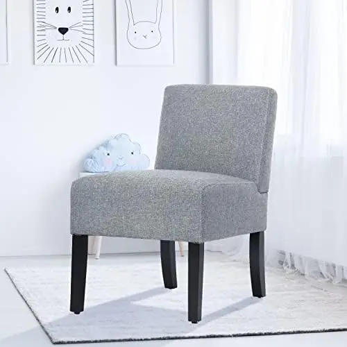 

Accent Chair, Side Chairs for Living Room,Small Bedroom Chair,Modern Slipper Chair, Sitting Chairs for Bedroom Office, Fabric Up