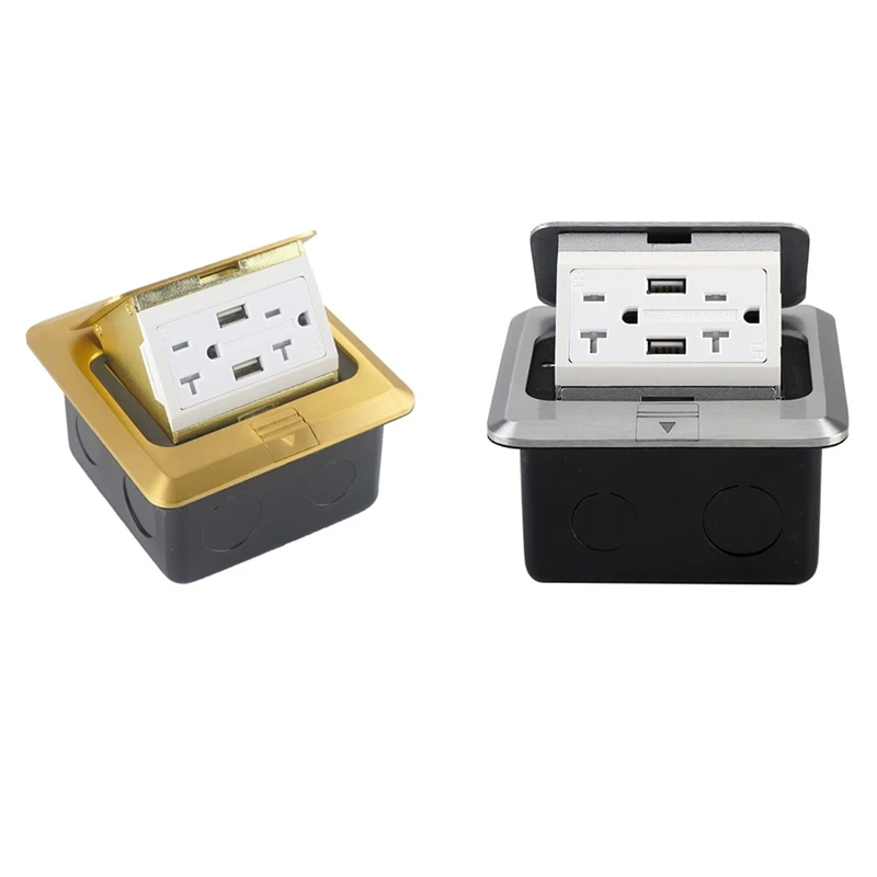 Hot YO--Up Floor Outlet Covers Box, Power Box Kit 20A Duplex Receptacle And 2 USB Charging Ports, US Plug
Hot YO--Up Floor Outlet Covers Box, Power Box Kit 20A Duplex Receptacle And 2 USB Charging Ports, US Plug