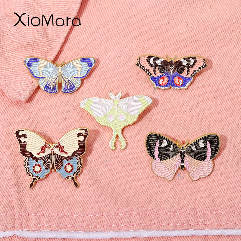 5 Style Butterfly Enamel Pins Colorful Symmetric Pattern Brooches Women Girls Clothes Lapel Pins Jewelry Accessories Gifts
5 Style Butterfly Enamel Pins Colorful Symmetric Pattern Brooches Women Girls Clothes Lapel Pins Jewelry Accessories Gifts