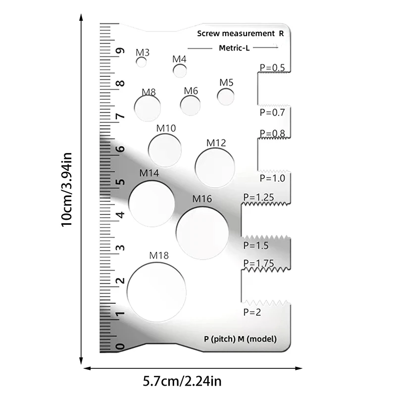 Измерительная линейка ZLinKJ для шага резьбы
Измерительная линейка ZLinKJ для шага резьбы