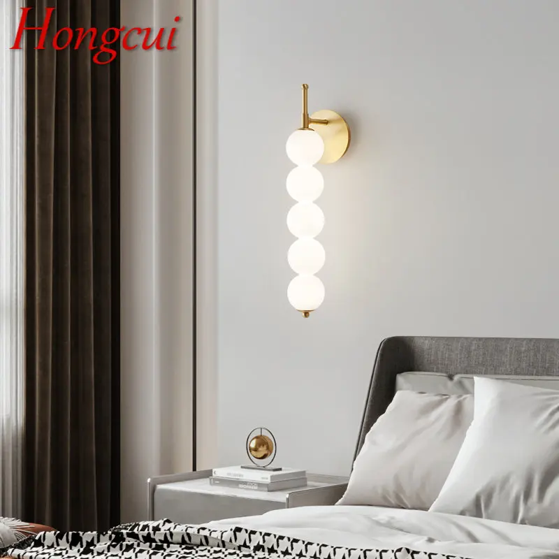 Hongcui Modern Glass Light Sconce LED 3 Colors Creative Brass Gold Wall Lighting Fixture for Home Living Room Bedroom Decor
Hongcui Modern Glass Light Sconce LED 3 Colors Creative Brass Gold Wall Lighting Fixture for Home Living Room Bedroom Decor