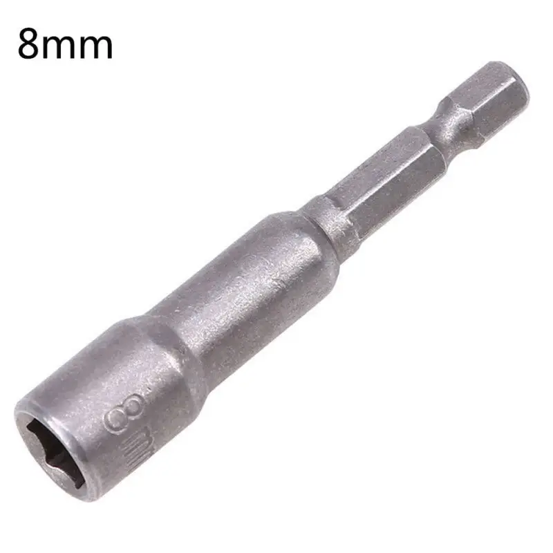 Set Sleeve Adapter DIY Drill Driver Electric 1/4'' Shank 65mm Socket 8mm-19mm Steel Vanadium Bit Chrome Practical
Set Sleeve Adapter DIY Drill Driver Electric 1/4'' Shank 65mm Socket 8mm-19mm Steel Vanadium Bit Chrome Practical
