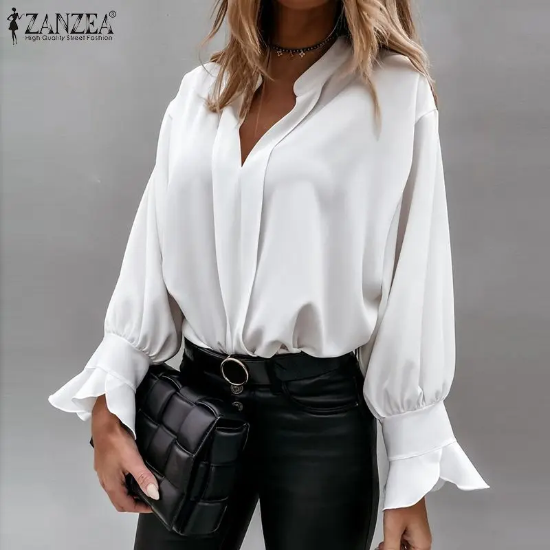 ZANZEA Spring Women Bohemian Work Casual Elegant Fashion Chemise Long Sleeve Blouse V-Neck Solid All-Match Holiday Loose Shirt
ZANZEA Spring Women Bohemian Work Casual Elegant Fashion Chemise Long Sleeve Blouse V-Neck Solid All-Match Holiday Loose Shirt