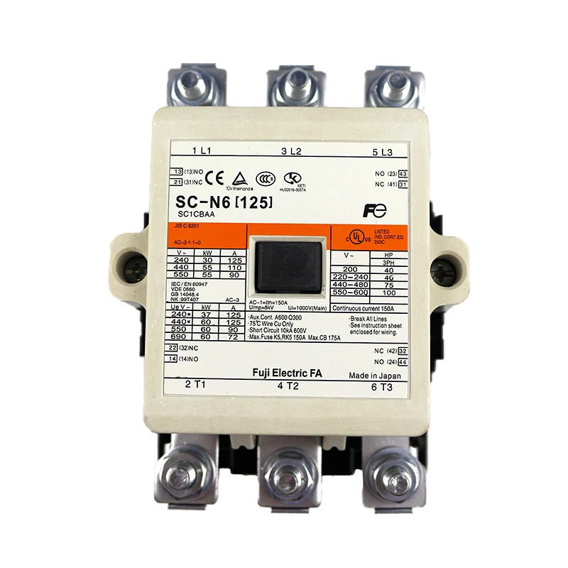 SC-N6 Japan Fuji electromagnetic contactor terminal connection type AC contactor brand new original SC-N6
SC-N6 Japan Fuji electromagnetic contactor terminal connection type AC contactor brand new original SC-N6
