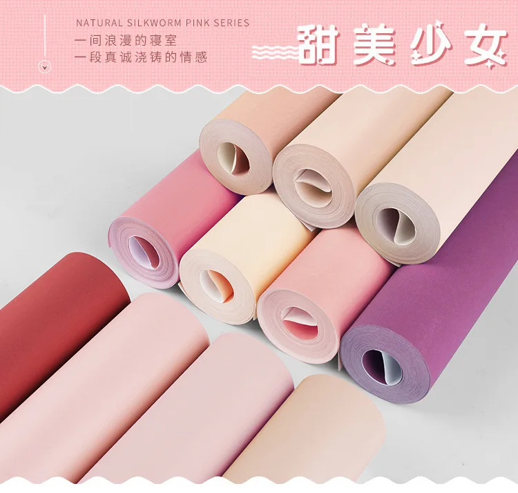 Nordic Style Light Pink Non-Woven Wallpaper Solid Color Girl Princess Pink Children's Room Bedroom Living Room Background Wall
Nordic Style Light Pink Non-Woven Wallpaper Solid Color Girl Princess Pink Children's Room Bedroom Living Room Background Wall