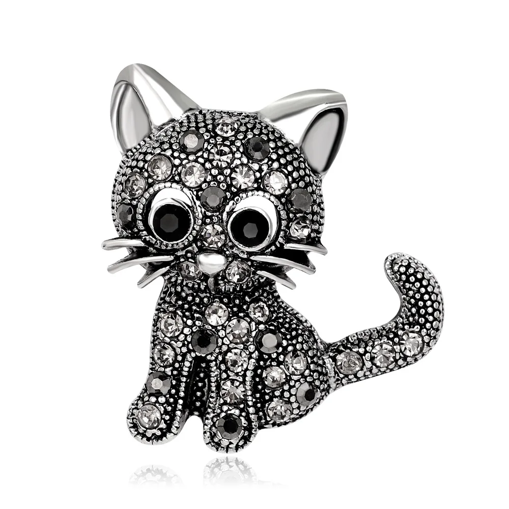 TULX Rhinestone Black Animal Brooches Cute Cat Brooch Clothing Pin Women Suit Clips Vintage Jewelry Accessories
TULX Rhinestone Black Animal Brooches Cute Cat Brooch Clothing Pin Women Suit Clips Vintage Jewelry Accessories