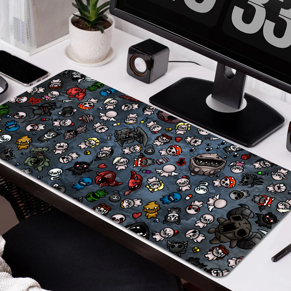 

Mouse Pad Large Rubber XL Gamer PC Computer Keyboard Desk Mat The Binding of Isaac Rebirth Gaming Accessories Table Mousepad
