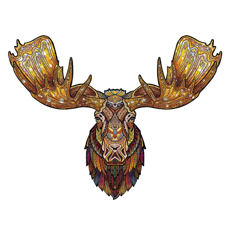 Moose Adult Wooden Animal Puzzle For Kid 3D Wooden Jigsaw Puzzle Owl Children Puzzle Wood Toys DIY Interactive Family Game Gift
Moose Adult Wooden Animal Puzzle For Kid 3D Wooden Jigsaw Puzzle Owl Children Puzzle Wood Toys DIY Interactive Family Game Gift