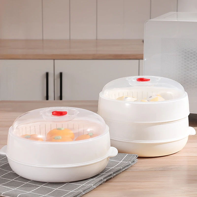 1/2 Laye Steamer Steam Box Microwave Oven Special Hot Steamed Buns Heating Container Steamed With Lid Eco-friendly Kitchen Tool
1/2 Laye Steamer Steam Box Microwave Oven Special Hot Steamed Buns Heating Container Steamed With Lid Eco-friendly Kitchen Tool