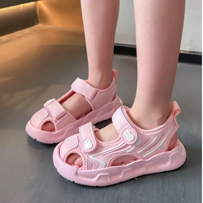 Girls Sport Sandals Non-slip Children Summer Beach Shoes Bunny Cool All Match Open-toe Soft Kids Toes Capped Sandals Casual 2023
Girls Sport Sandals Non-slip Children Summer Beach Shoes Bunny Cool All Match Open-toe Soft Kids Toes Capped Sandals Casual 2023