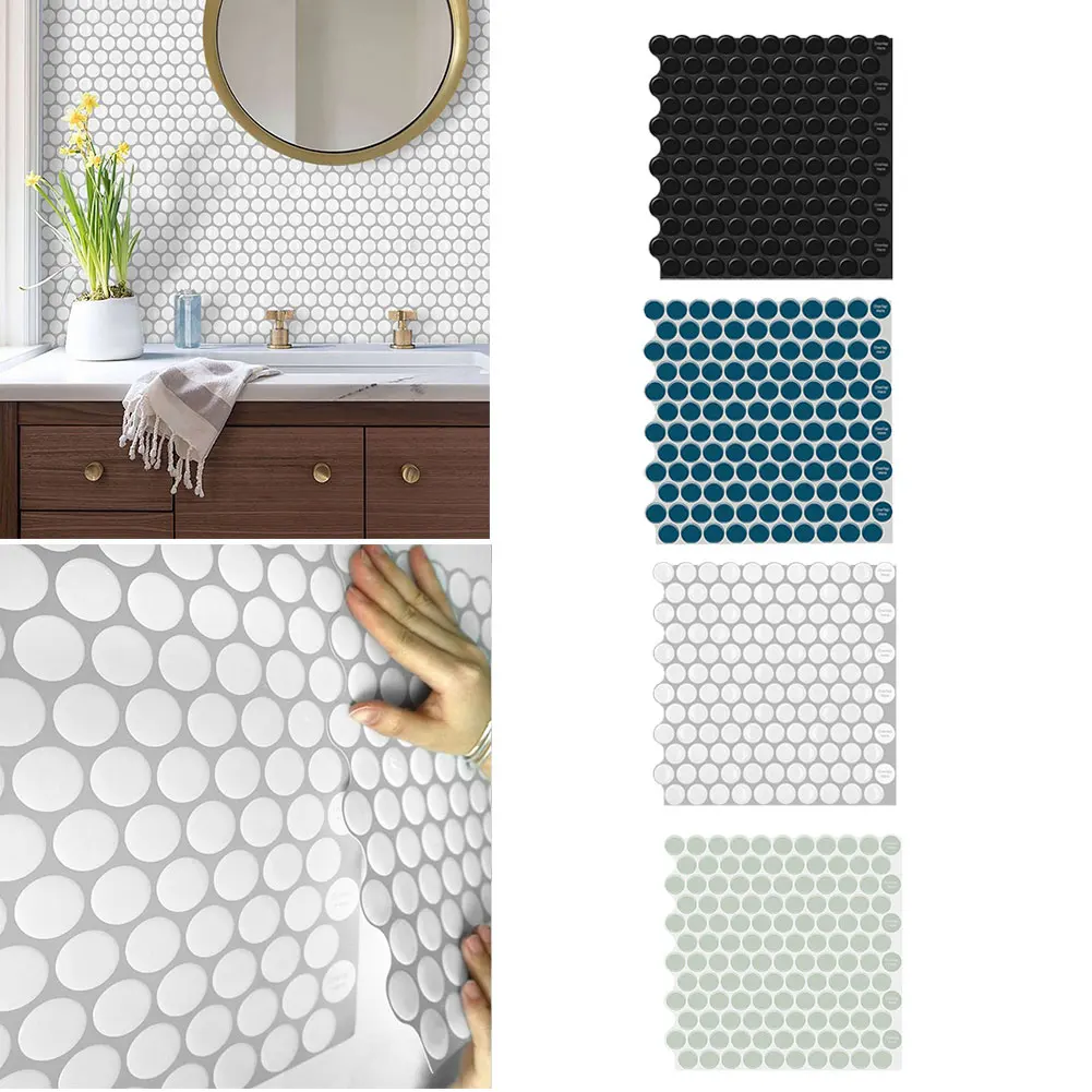 3D Self Adhesive Wall Stickers Tile Peel And Stick Subway Brick Tile Round Wallpaper Backsplash Of Kitchen Wall Tile Stickers
3D Self Adhesive Wall Stickers Tile Peel And Stick Subway Brick Tile Round Wallpaper Backsplash Of Kitchen Wall Tile Stickers