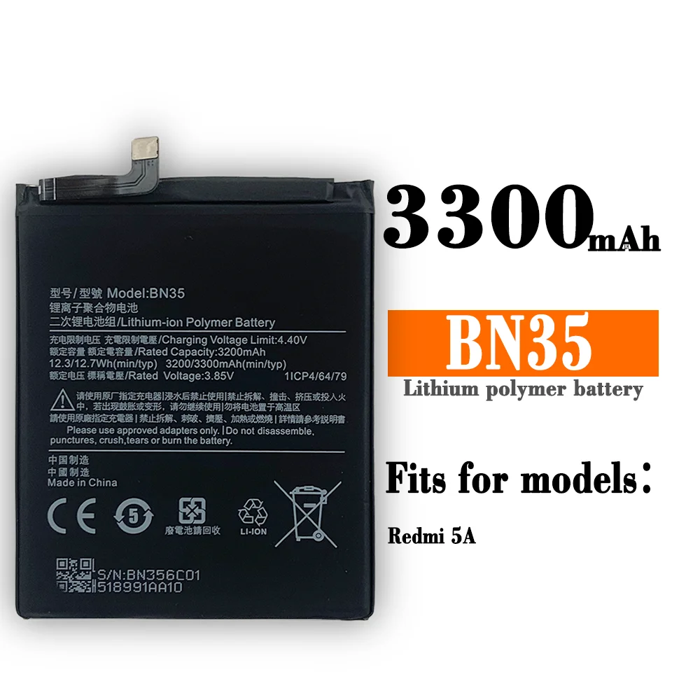 100% Orginal Xiao mi BN35 3300mAh Battery For Xiaomi Redmi 5 Redmi5 Red mi5 High Quality Phone Replacement Batteries
100% Orginal Xiao mi BN35 3300mAh Battery For Xiaomi Redmi 5 Redmi5 Red mi5 High Quality Phone Replacement Batteries