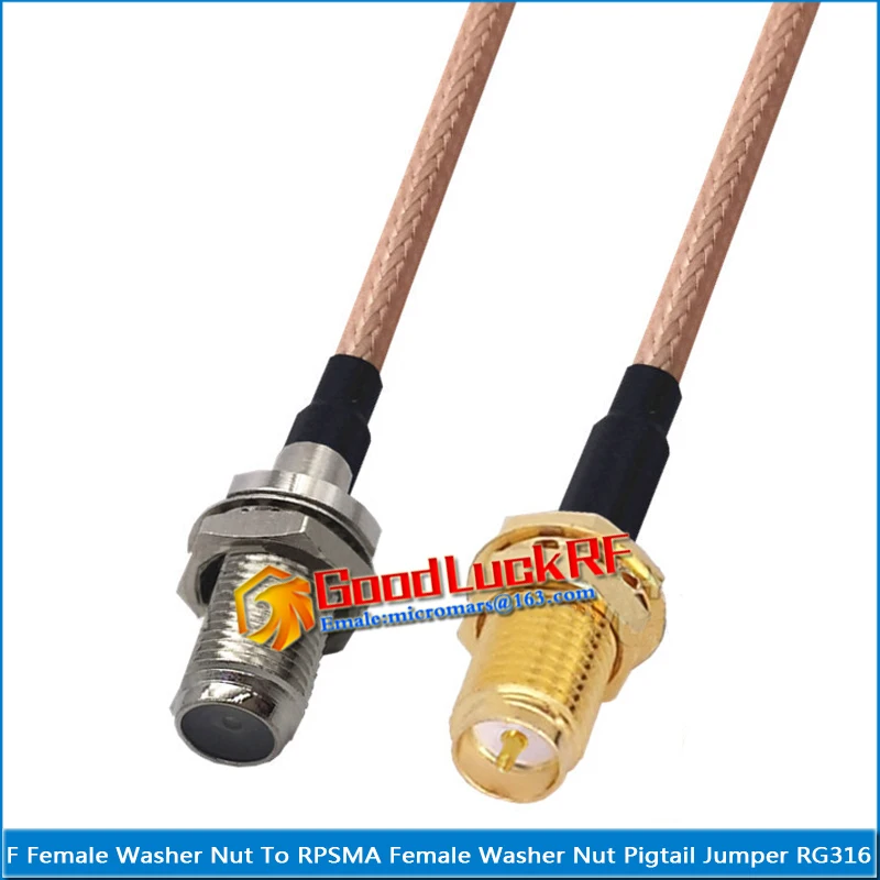 1X Pcs F Female Washer O-ring Bulkhead Mount Nut to RPSMA RP SMA Female Washer Bulkhead Nut Coaxial Pigtail Jumper RG316 Cable
1X Pcs F Female Washer O-ring Bulkhead Mount Nut to RPSMA RP SMA Female Washer Bulkhead Nut Coaxial Pigtail Jumper RG316 Cable