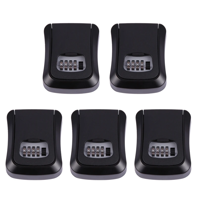 5X Black Password Key Lock Box Wall Mounted Zinc Alloy Key Box Weatherproof 4 Digit Combination Key Storage Lock Box
5X Black Password Key Lock Box Wall Mounted Zinc Alloy Key Box Weatherproof 4 Digit Combination Key Storage Lock Box