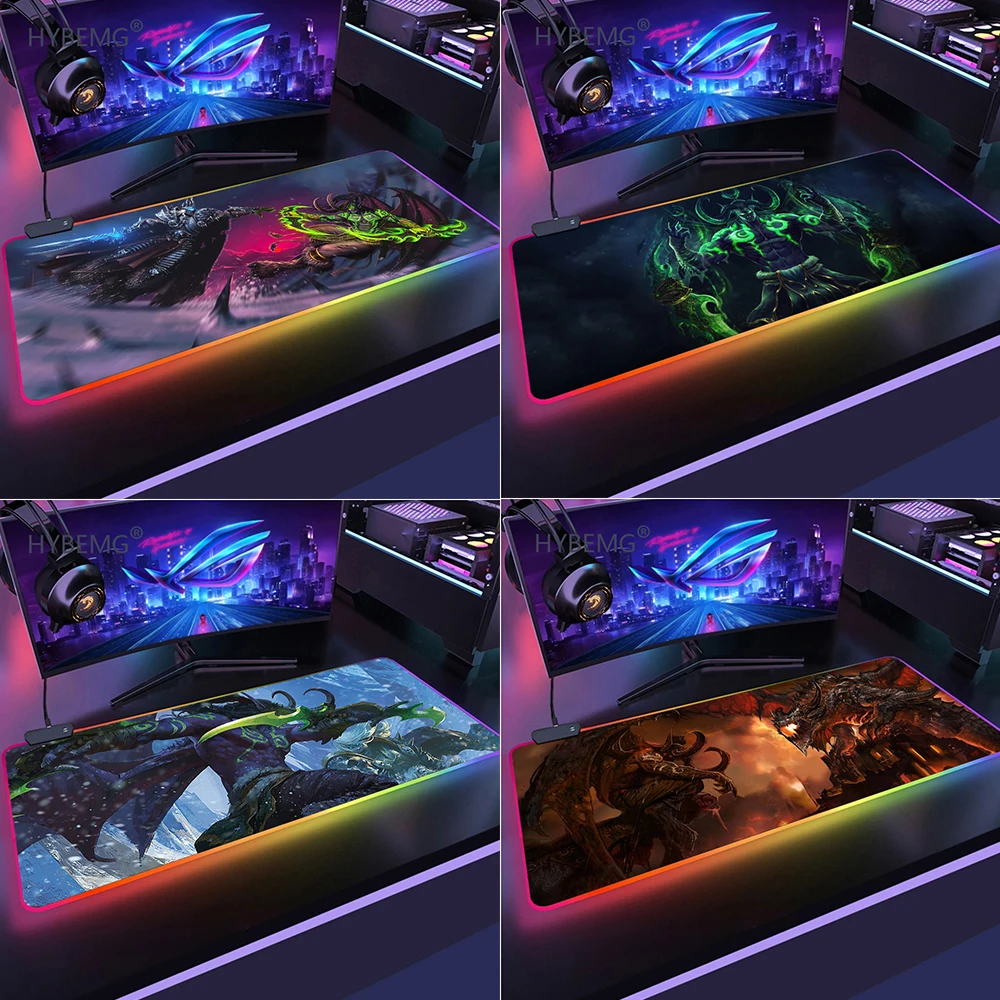 World of Warcraft Large Gaming Anime RGB Mouse Pad Mat Grande WOW Lich King Gamer Computer Mousepad Game Desk Play Pad for Csgo
World of Warcraft Large Gaming Anime RGB Mouse Pad Mat Grande WOW Lich King Gamer Computer Mousepad Game Desk Play Pad for Csgo