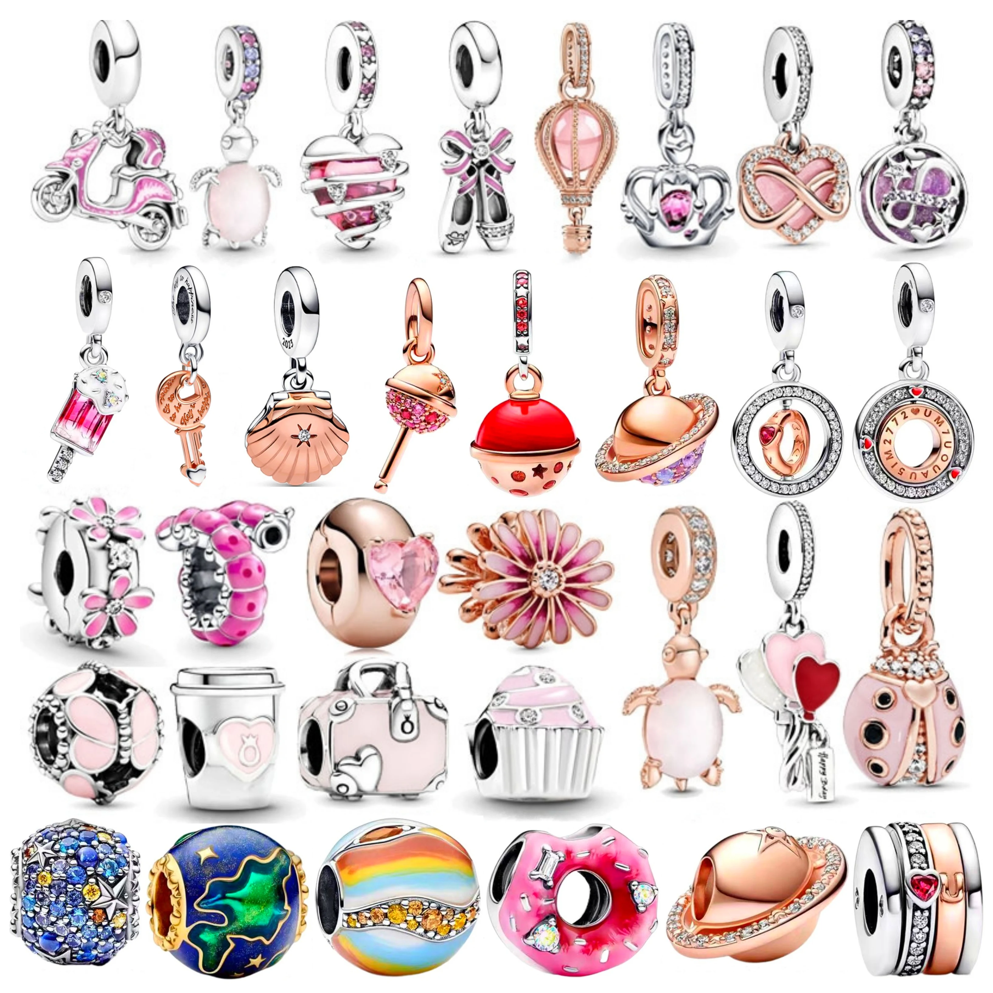 New 925 Sterling Silver DIY Red Rose Collection Coffee Cup Motorcycle Charm Pendant Fit Original Pandora Bracelet Women Gift
New 925 Sterling Silver DIY Red Rose Collection Coffee Cup Motorcycle Charm Pendant Fit Original Pandora Bracelet Women Gift