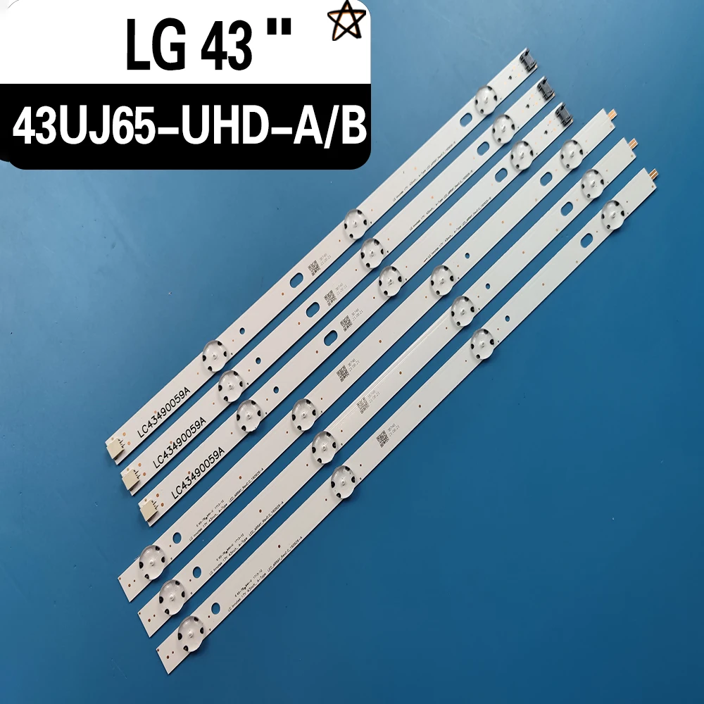 LED Backlight strip for LG 43UJ635V 43UJ675V 43UK6300PLB 43UJ651V 43UJ634V 43UJ630V 43UJ561V 43UJ655V LC43490059A LC43490058A
LED Backlight strip for LG 43UJ635V 43UJ675V 43UK6300PLB 43UJ651V 43UJ634V 43UJ630V 43UJ561V 43UJ655V LC43490059A LC43490058A