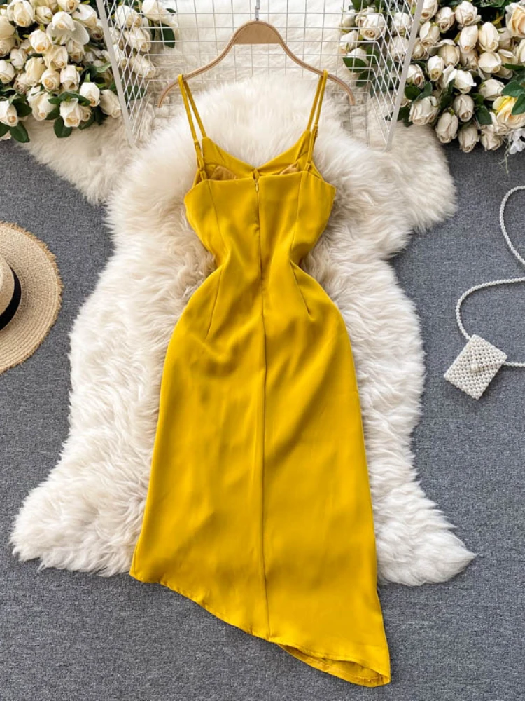 Nomikuma Vestidos Elegantes Para Mujer Summer Sleeveless Irregular Hem Simple Vestido Feminino Vintage Fashion Sexy Women Dress
Nomikuma Vestidos Elegantes Para Mujer Summer Sleeveless Irregular Hem Simple Vestido Feminino Vintage Fashion Sexy Women Dress