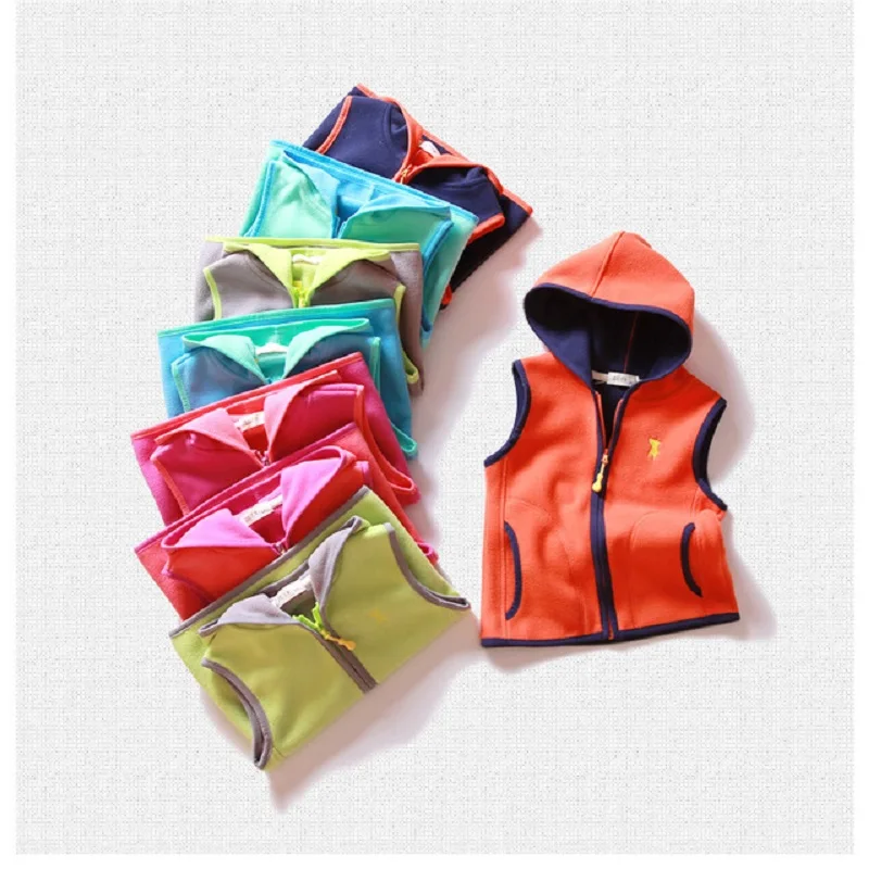 Polar Fleece Embroidery Child Waistcoat Kids Clothes Warm Hooded Baby Boys Girls Vest For 2-8 Years Old
Polar Fleece Embroidery Child Waistcoat Kids Clothes Warm Hooded Baby Boys Girls Vest For 2-8 Years Old