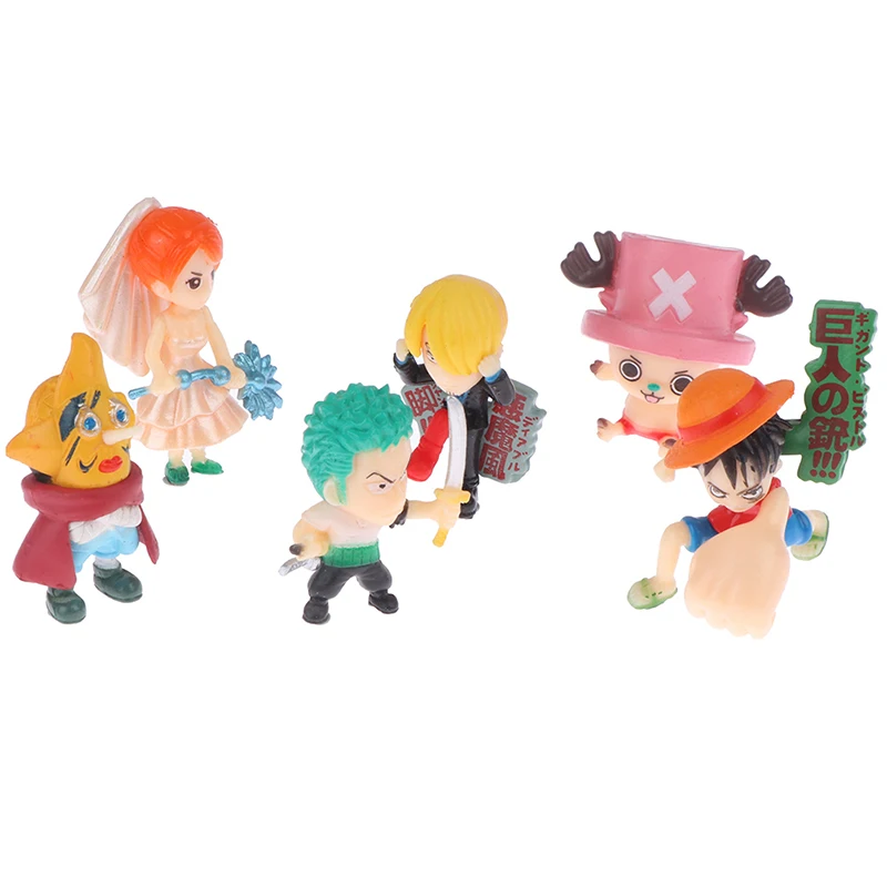 6Pcs Anime One Piece Action Figure Luffy Roronoa Zoro Nami Sanji Usopp Mini Kawaii Doll Pvc Collectible Model Toy Kid Gift
6Pcs Anime One Piece Action Figure Luffy Roronoa Zoro Nami Sanji Usopp Mini Kawaii Doll Pvc Collectible Model Toy Kid Gift