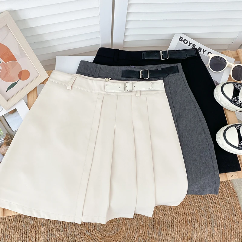 Fashion Design Belt Buckle High Waist Irregular Short Skirt Package Hip Skirt Women
Fashion Design Belt Buckle High Waist Irregular Short Skirt Package Hip Skirt Women