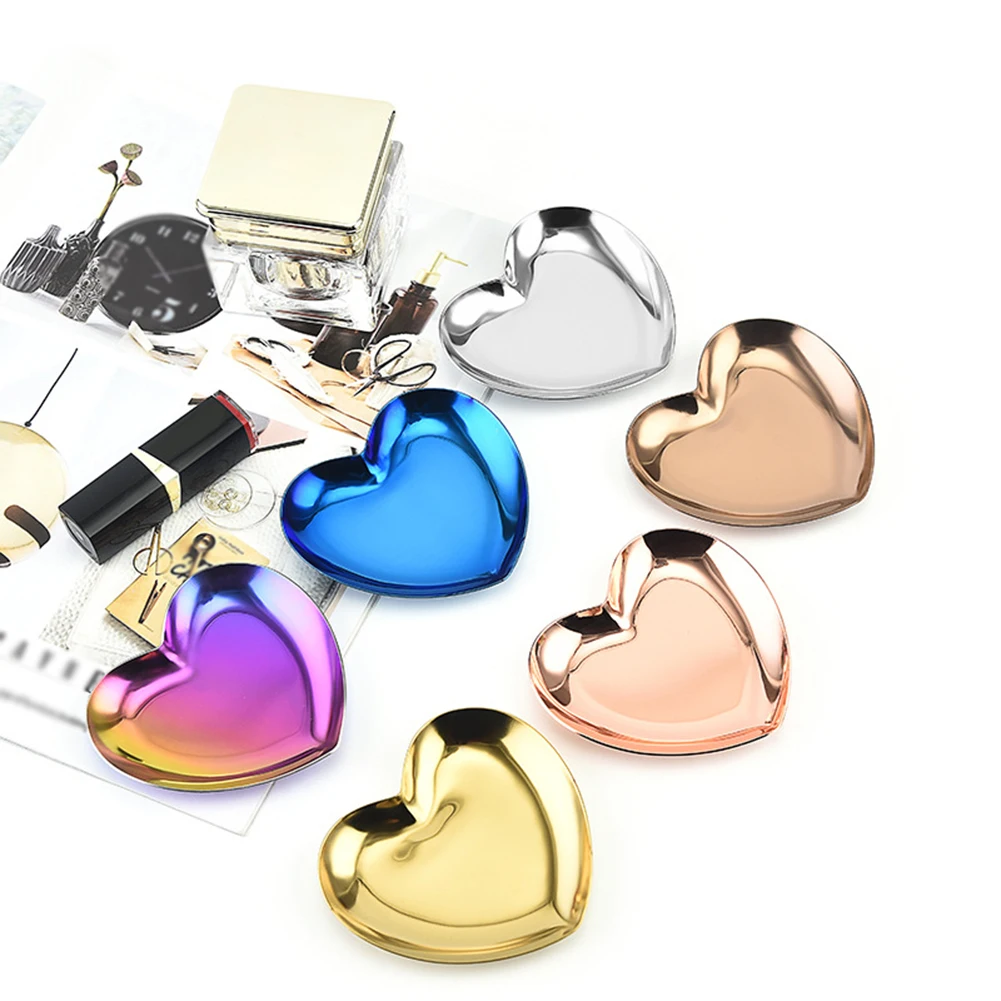 Stainless Steel Storage Tray Dish Jewelry Ring Organizer Bread Dessert Snack Plate Golden Heart Shaped Plate Home Decor
Stainless Steel Storage Tray Dish Jewelry Ring Organizer Bread Dessert Snack Plate Golden Heart Shaped Plate Home Decor