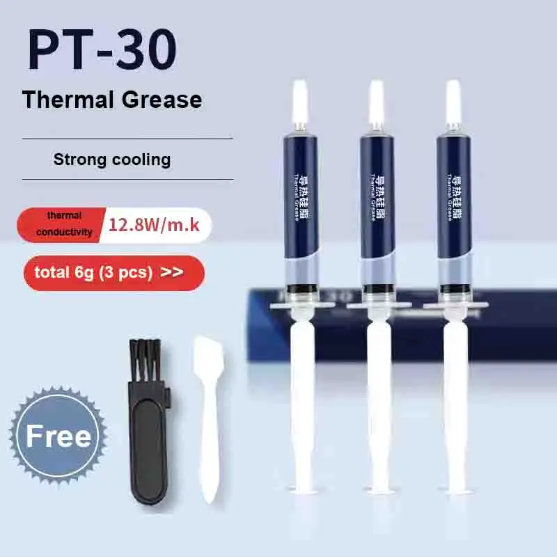 12.8W/m.k Thermal Grease Desktop Computer CPU Motherboard Notebook Graphics Card Heat Dissipation Cooling Silicone Paste 2/4/6g
12.8W/m.k Thermal Grease Desktop Computer CPU Motherboard Notebook Graphics Card Heat Dissipation Cooling Silicone Paste 2/4/6g