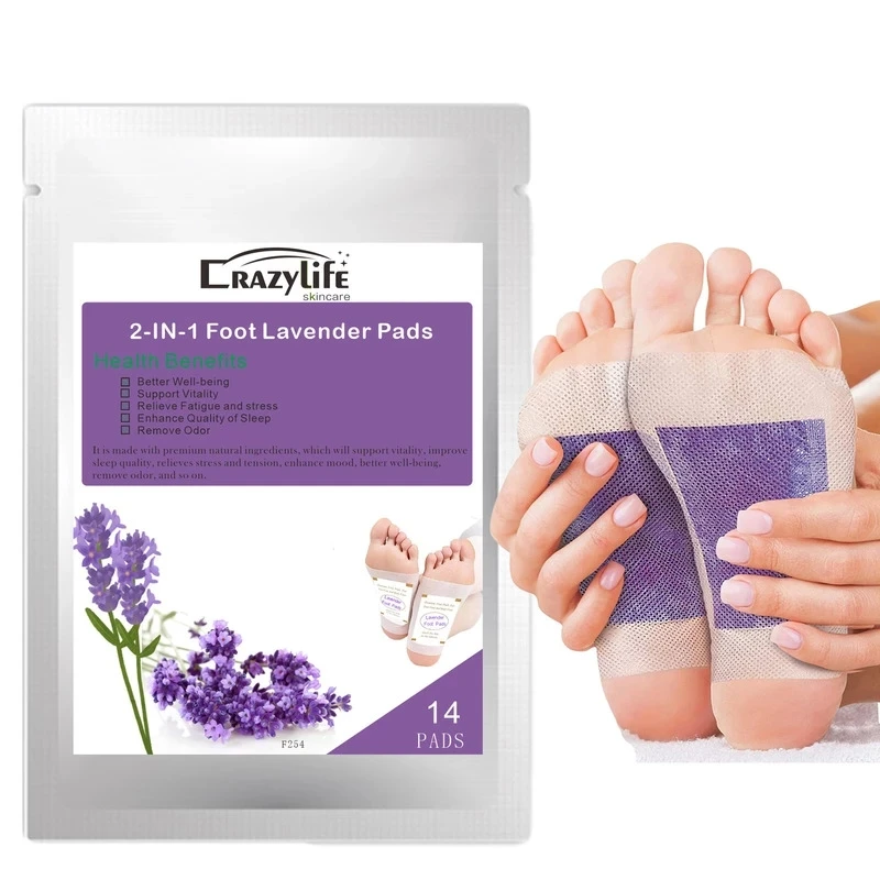 14PCS Lavender Detox Foot Patches for Stress Relief Deep Sleep Natural Herbal Toxins Cleansing Herbal Adhesive Pads Health Care
14PCS Lavender Detox Foot Patches for Stress Relief Deep Sleep Natural Herbal Toxins Cleansing Herbal Adhesive Pads Health Care