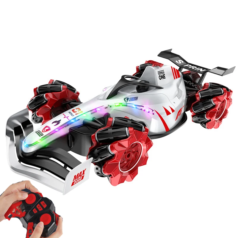 1:12 Stunt Car RC Formula 1 Cars F1 Spray Drift Remote Control Watch Four-wheel with LED Light Engine Roar Electric Vehicle Toys
1:12 Stunt Car RC Formula 1 Cars F1 Spray Drift Remote Control Watch Four-wheel with LED Light Engine Roar Electric Vehicle Toys