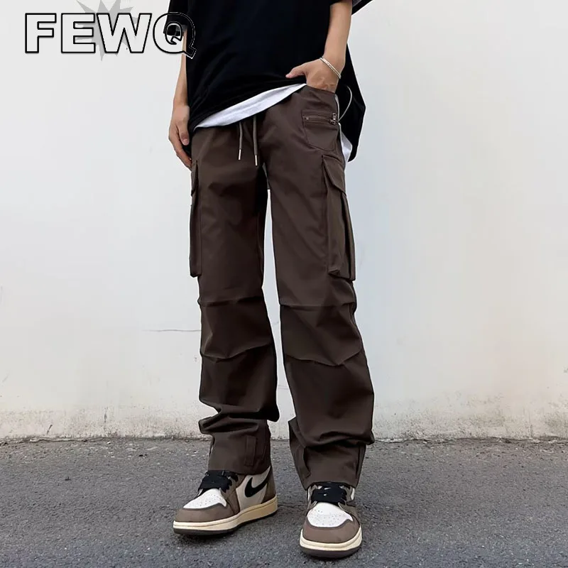Штаны-карго FEWQ мужские Плиссированные, брюки на шнуровке, стиль сафари, много карманов, весна 2023
Штаны-карго FEWQ мужские Плиссированные, брюки на шнуровке, стиль сафари, много карманов, весна 2023