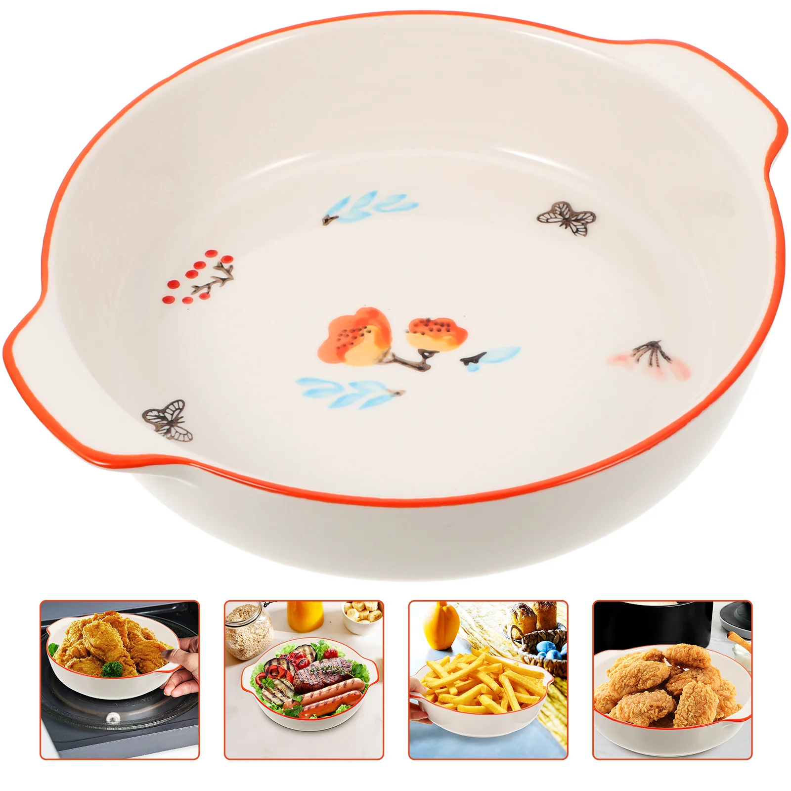 Handles Deep Dish Pie Plate Pie Dish For Ceramic Pie Dish Deep Dish Pie Pan for Home Kitchen Cooking
Handles Deep Dish Pie Plate Pie Dish For Ceramic Pie Dish Deep Dish Pie Pan for Home Kitchen Cooking