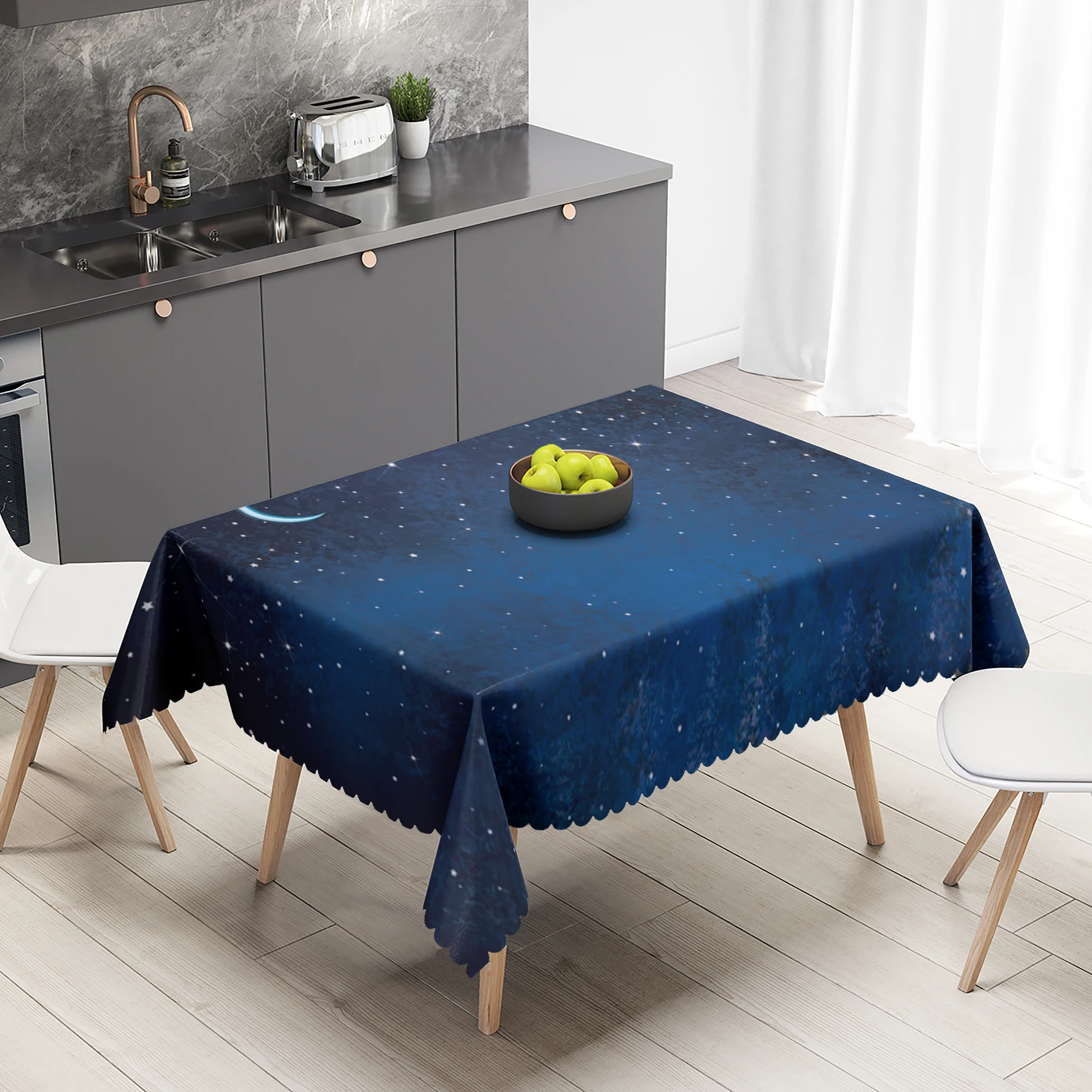 Charming Shining Star Moon Tablecloth Rectangle Waterproof Cloth Suit For Kitchen Coffee Table Party Decoration 100% Polyester
Charming Shining Star Moon Tablecloth Rectangle Waterproof Cloth Suit For Kitchen Coffee Table Party Decoration 100% Polyester