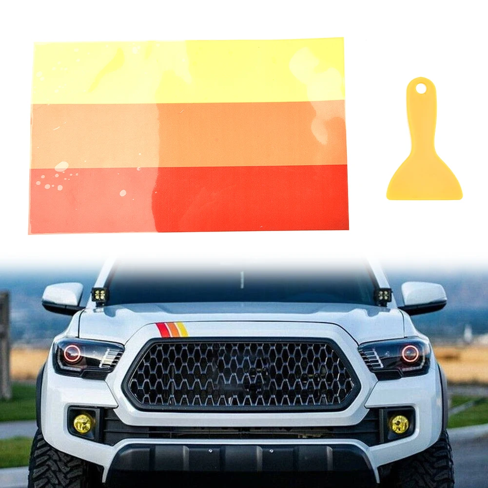 1PCS 10-Inch Car Sticker Classic Retro Style Tri-Color Stripe Decal Sticker For Toyota Tricolor Stripe Decal Sticker
1PCS 10-Inch Car Sticker Classic Retro Style Tri-Color Stripe Decal Sticker For Toyota Tricolor Stripe Decal Sticker