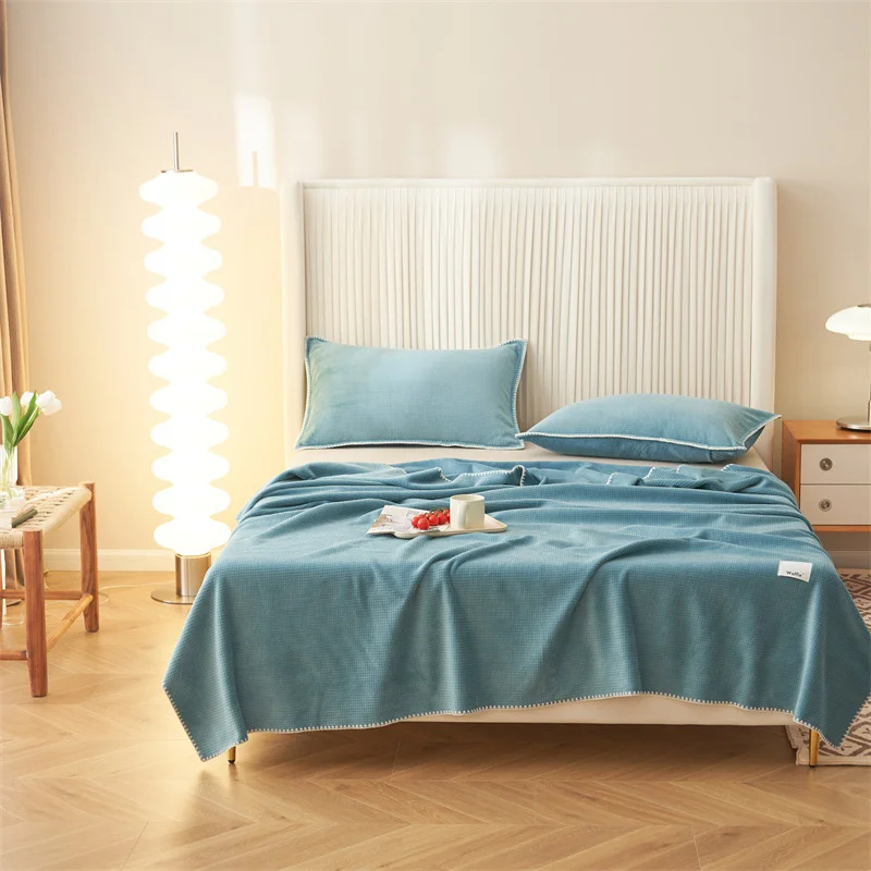 Waffle Plaid Bed Sofa Throw Blankes for Home Office Summer Double Quilt Thin Bediing Sleeping Throw Blanket
Waffle Plaid Bed Sofa Throw Blankes for Home Office Summer Double Quilt Thin Bediing Sleeping Throw Blanket