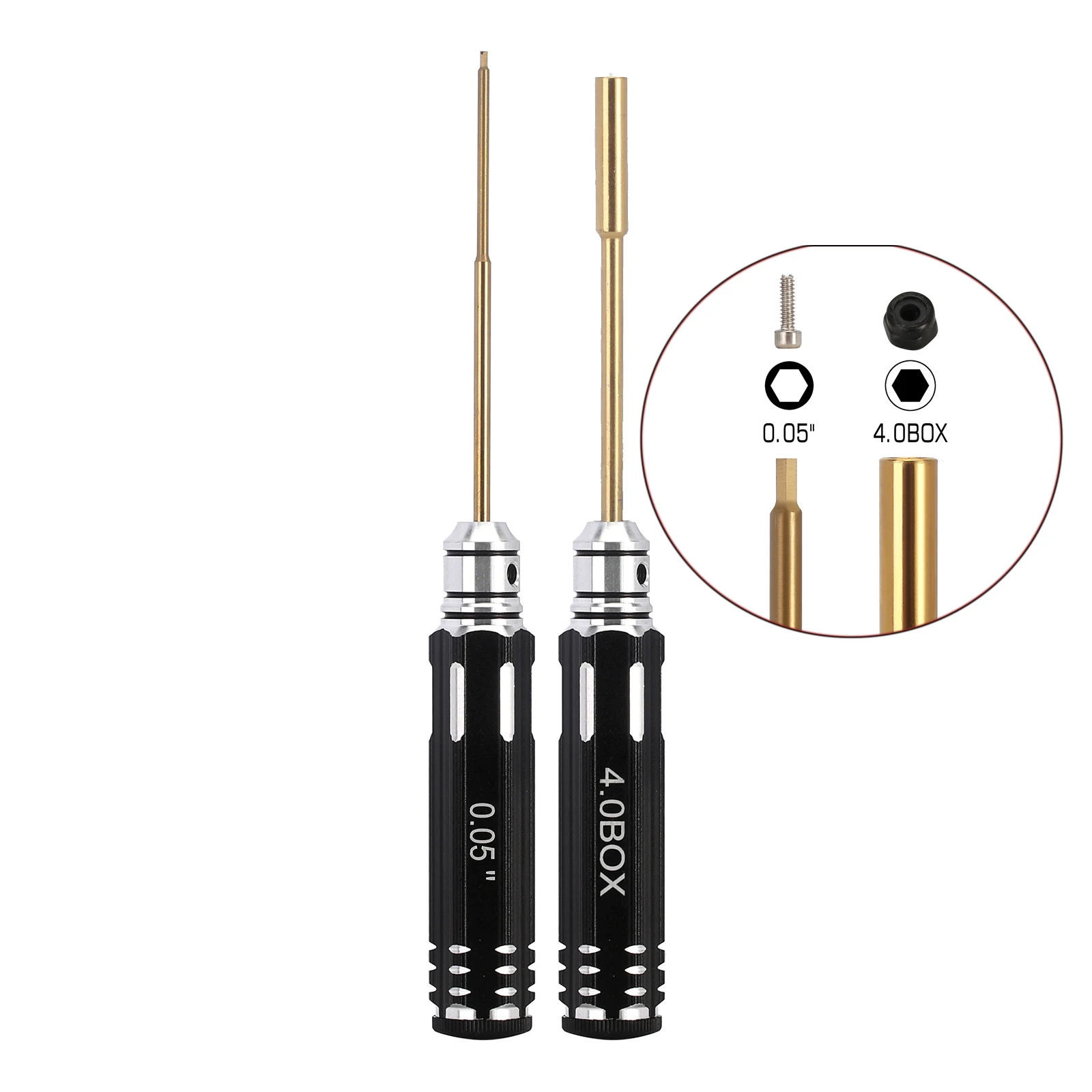 4.0 Nut Driver Wrench 1.27mm 0.05" Hexagon Screwdriver RC Tool Kit for 1/24 Axial SCX24 Micro Crawler Car
4.0 Nut Driver Wrench 1.27mm 0.05" Hexagon Screwdriver RC Tool Kit for 1/24 Axial SCX24 Micro Crawler Car
