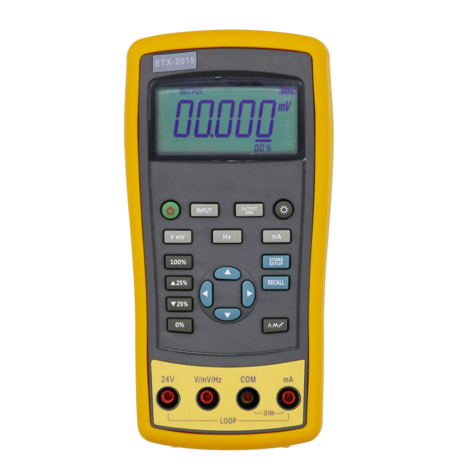 ETX-2015 Current Voltage Calibrator Handheld Digital Multimeter Portable V, MV, MA and HZ Signals Calibrator LCD Backlight
ETX-2015 Current Voltage Calibrator Handheld Digital Multimeter Portable V, MV, MA and HZ Signals Calibrator LCD Backlight