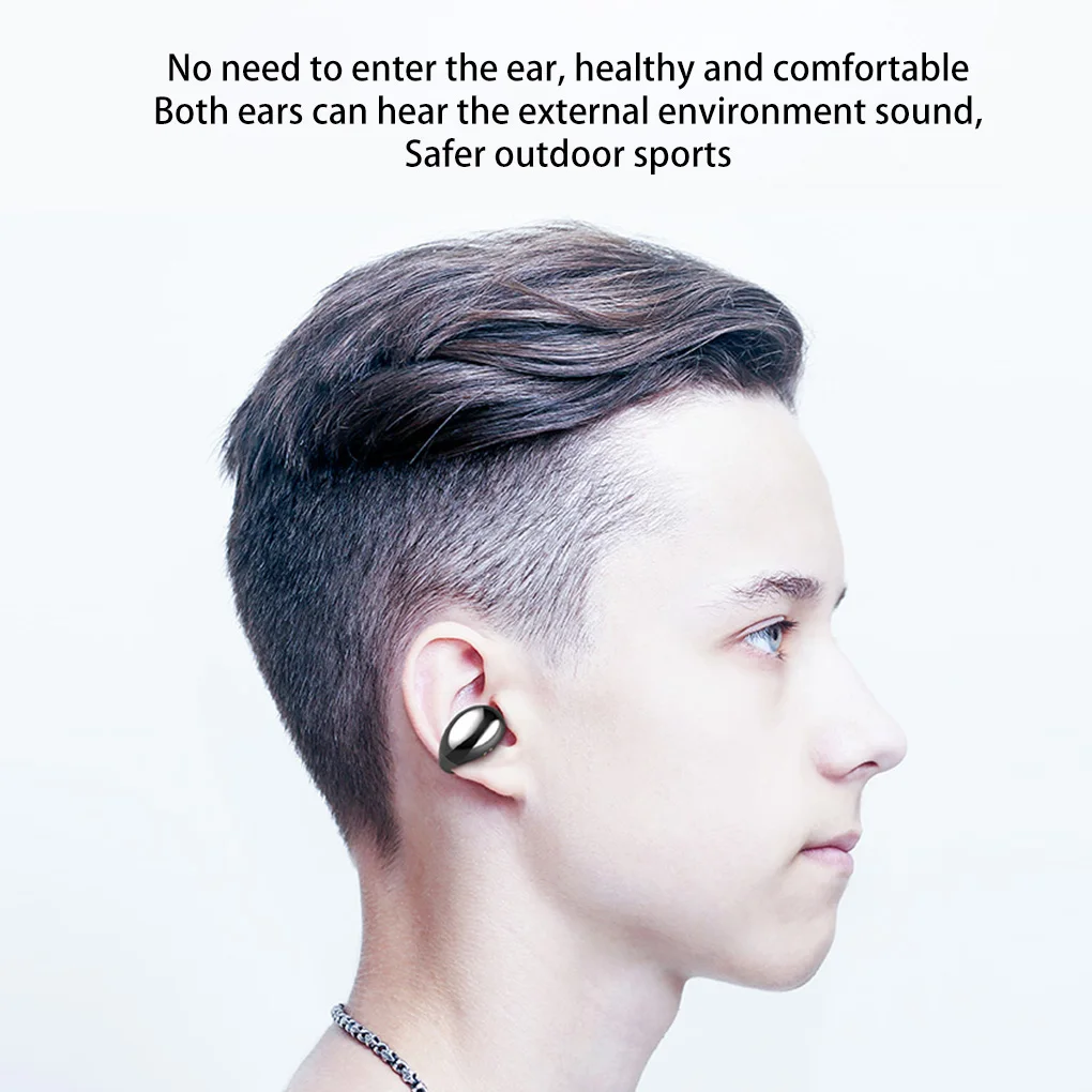 5.0 Bone Conduction Wireless Bluetooth Headset Hanging Ear Sports Music Earphone with Charging Box
5.0 Bone Conduction Wireless Bluetooth Headset Hanging Ear Sports Music Earphone with Charging Box