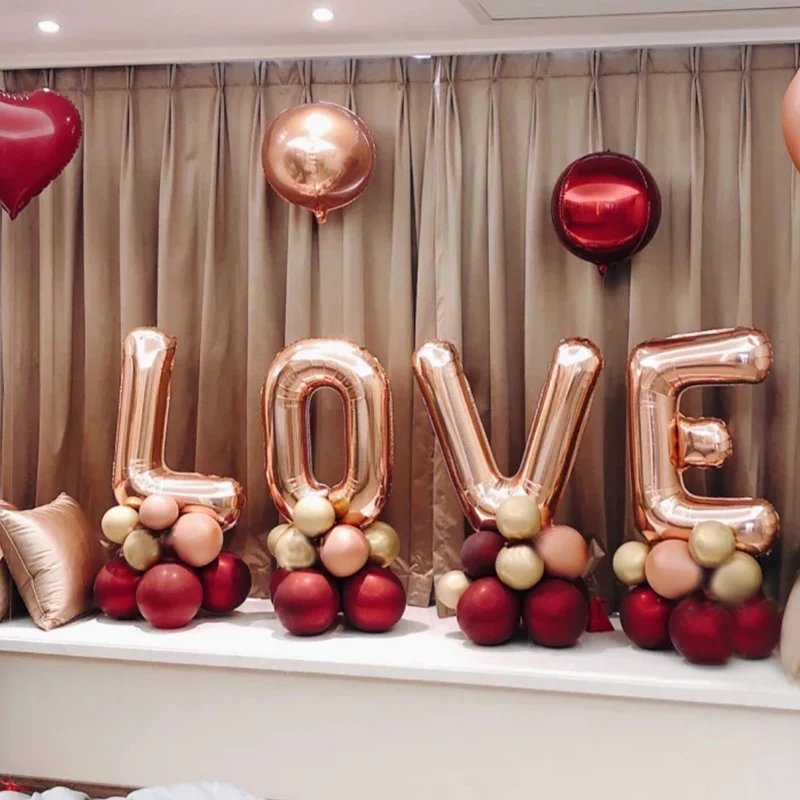 1 set of wedding room bedroom balloon decoration engagement new house confession balloon atmosphere on-site wedding supplies
1 set of wedding room bedroom balloon decoration engagement new house confession balloon atmosphere on-site wedding supplies