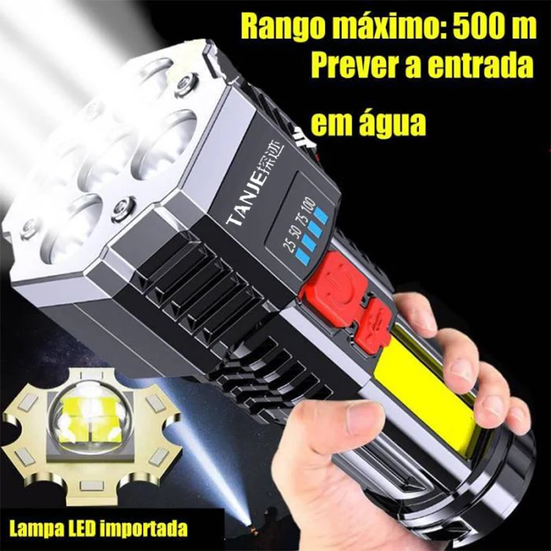 5LED Flashlight Mini Portable Lamp With Built-in 1200Ma 18650 Battery USB Rechargeable COB LED Flashlight
5LED Flashlight Mini Portable Lamp With Built-in 1200Ma 18650 Battery USB Rechargeable COB LED Flashlight