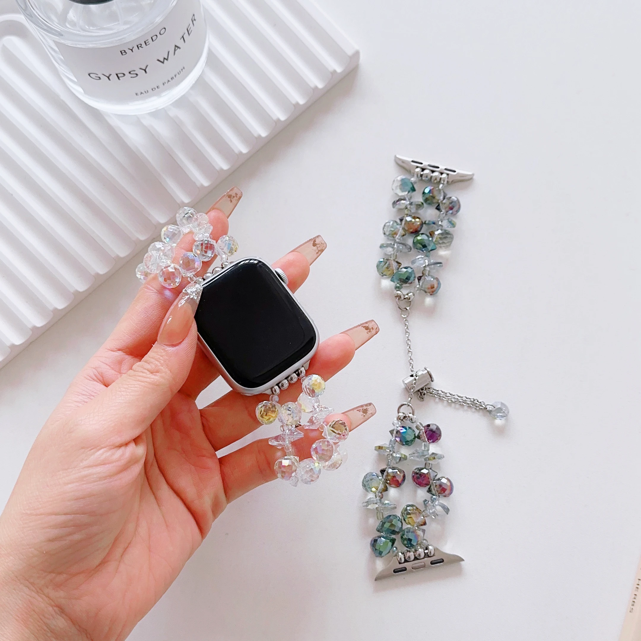 Ремешок Хрустальный для Apple watch band 44 мм 40 мм 45 мм 41 мм 49 мм 42 мм 38 мм, браслет correa для iWatch series 3 6 se 7 8 ultra,
Ремешок Хрустальный для Apple watch band 44 мм 40 мм 45 мм 41 мм 49 мм 42 мм 38 мм, браслет correa для iWatch series 3 6 se 7 8 ultra,