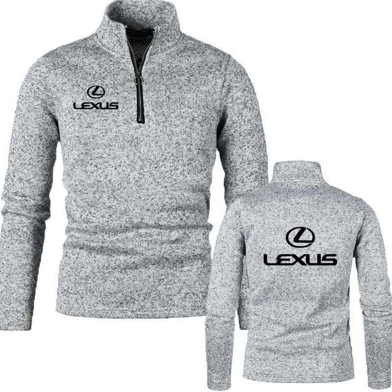 Lexus logo print business casual men's hoodie Spring autumn cotton casual sport high neck zipper design men's pullover top 
Lexus logo print business casual men's hoodie Spring autumn cotton casual sport high neck zipper design men's pullover top